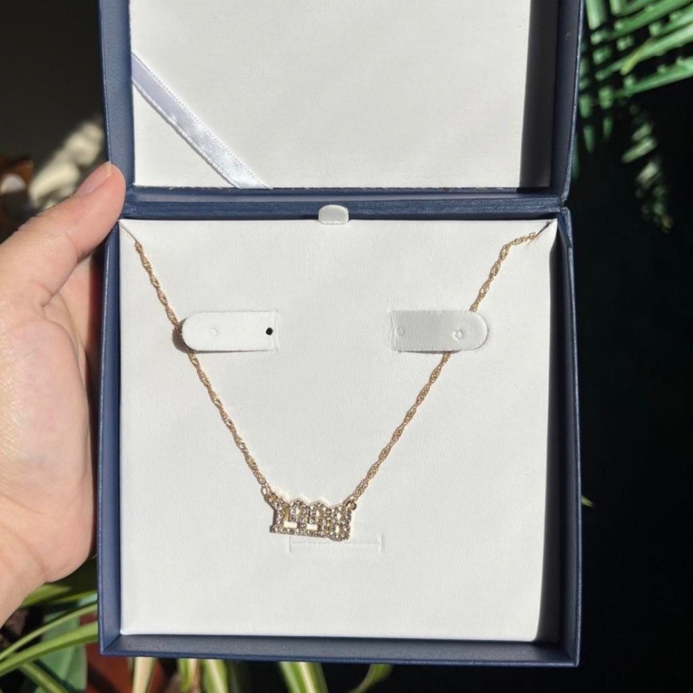 1998 Studded Gold Necklace